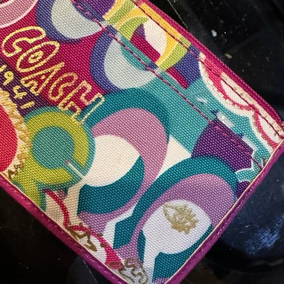 Vintage Coach Poppy Coin Purse Wristlet! - Picture 13 of 15